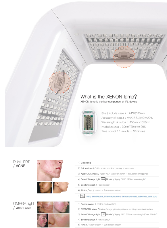 Omega Dual Led Light IPL pdt photodynamic therapy